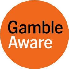 A.logo of the Gamble Aware responsible gambling charity