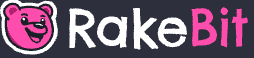 The logo of crypto betting site, Rakebit sportsbook.